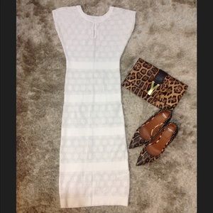 Bebe White mesh dress